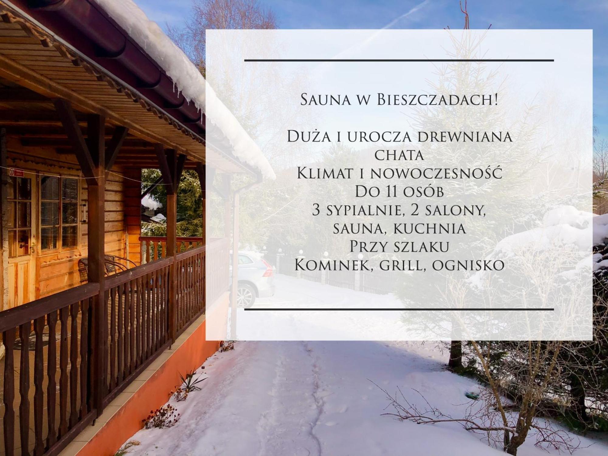 Urocza Chata Z Sauna W Bieszczadzkim Parku Krajobrazowym Bukowiec (Podkarpackie) Exterior foto